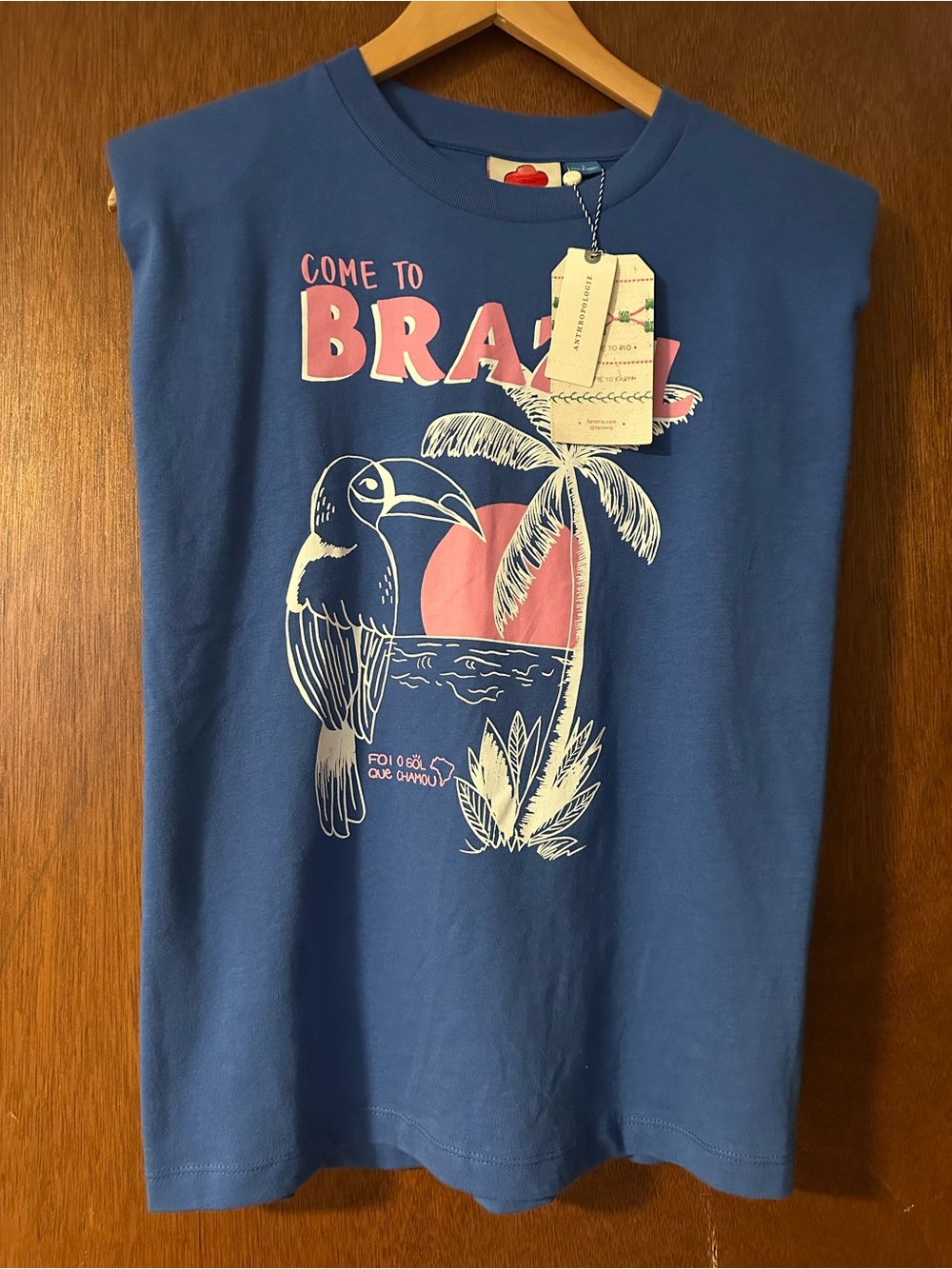 FARM RIO Shoulder Pad T-Shirt